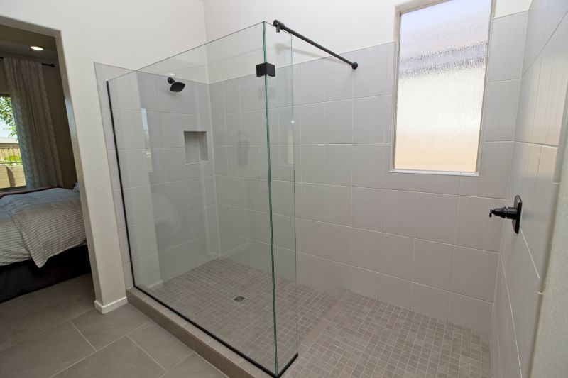Completed Shower Installation in a Modern Bathroom