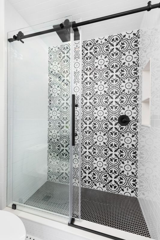 Shower with Sliding Door